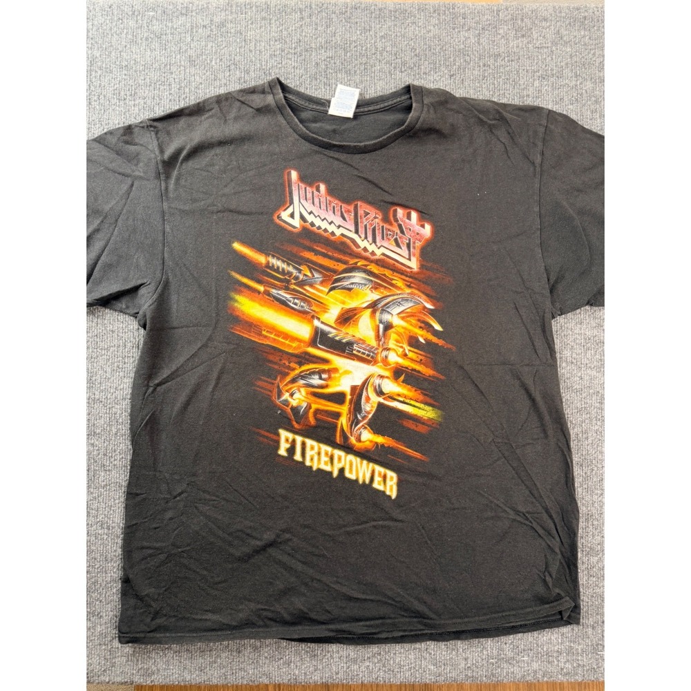 Judas Priest Firepower 2018 World Tour Shirt XL Black Delta Graphic Tee Metal